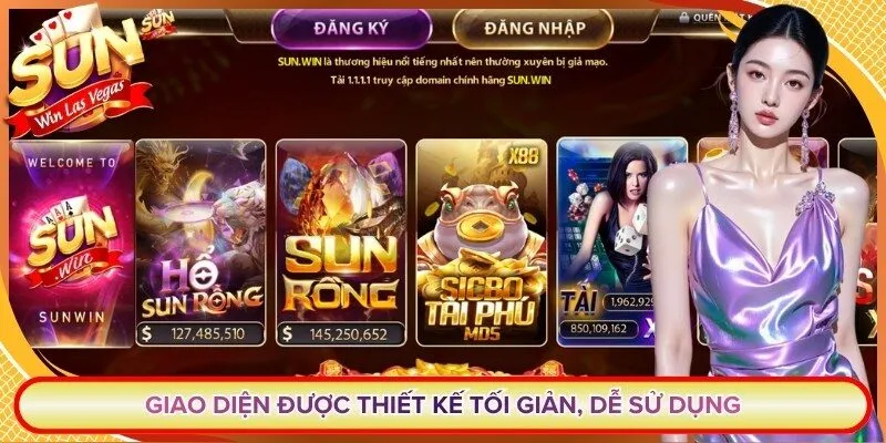 Giao diện được thiết kế với phong cách tối giản, dễ sử dụng